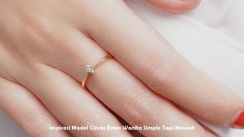 Cincin Emas Wanita Simple