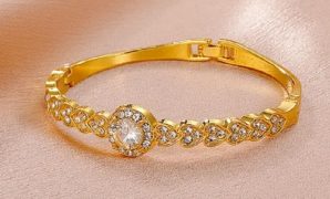 Gelang Berlian Emas Kuning