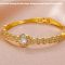 Gelang Berlian Emas Kuning