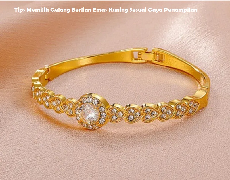 Gelang Berlian Emas Kuning